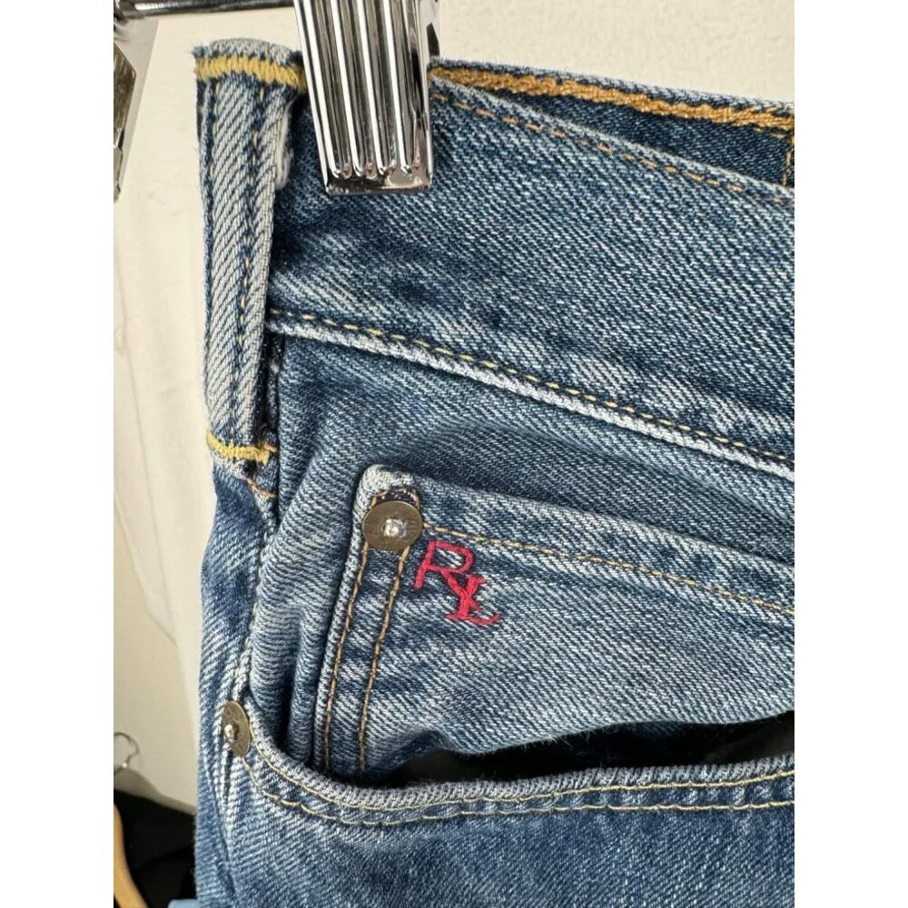 Polo Ralph Lauren Relaxed classic fit jeans embroidered‎ dark sz 38